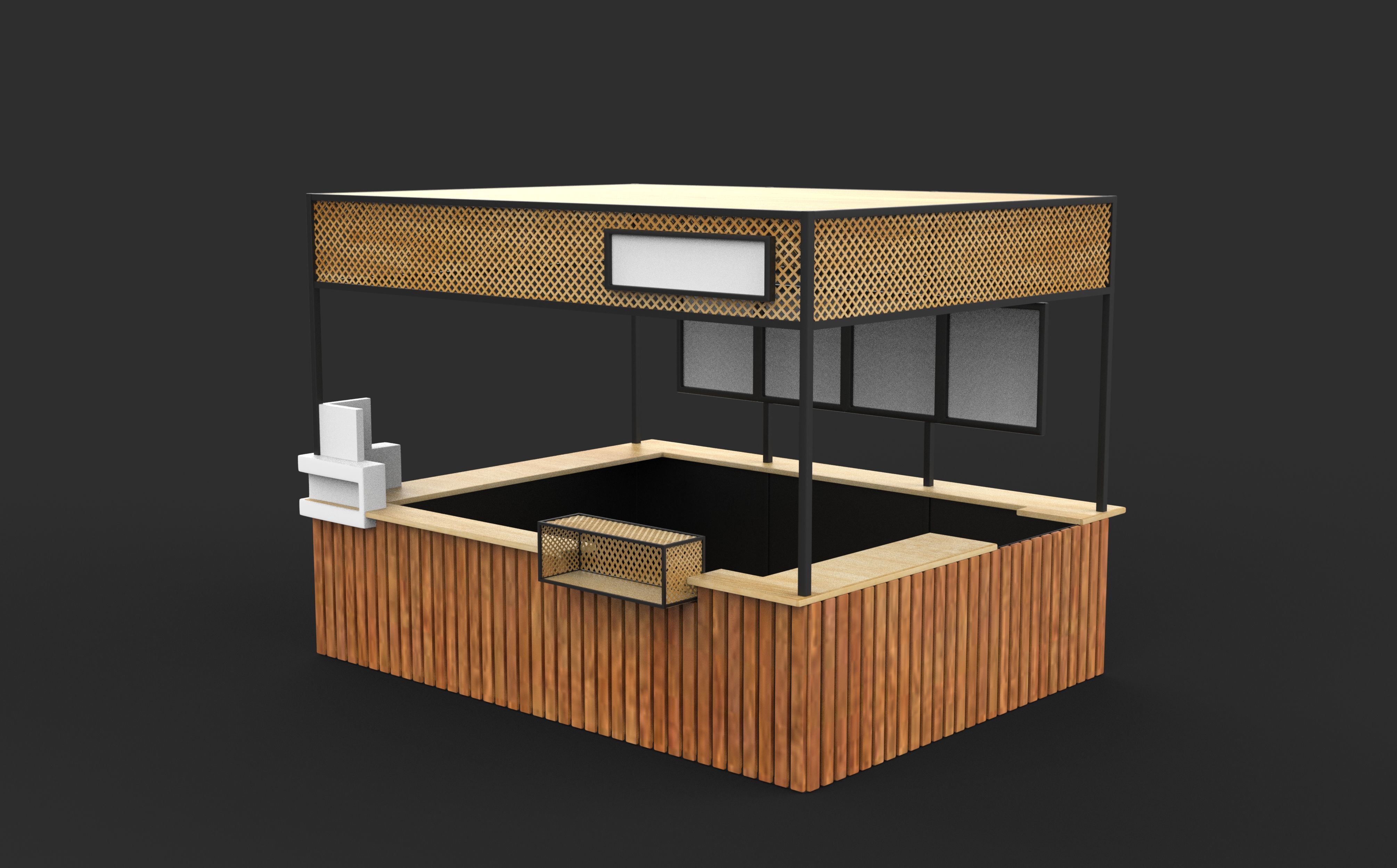 Wholesale cafe 3D model_3