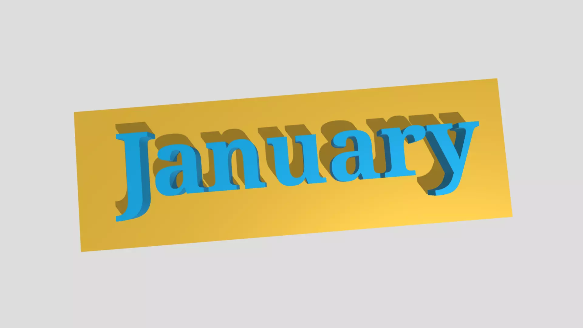 January FREE Free 3D model