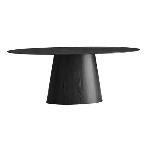 Beth Oval Dining Table 3D model