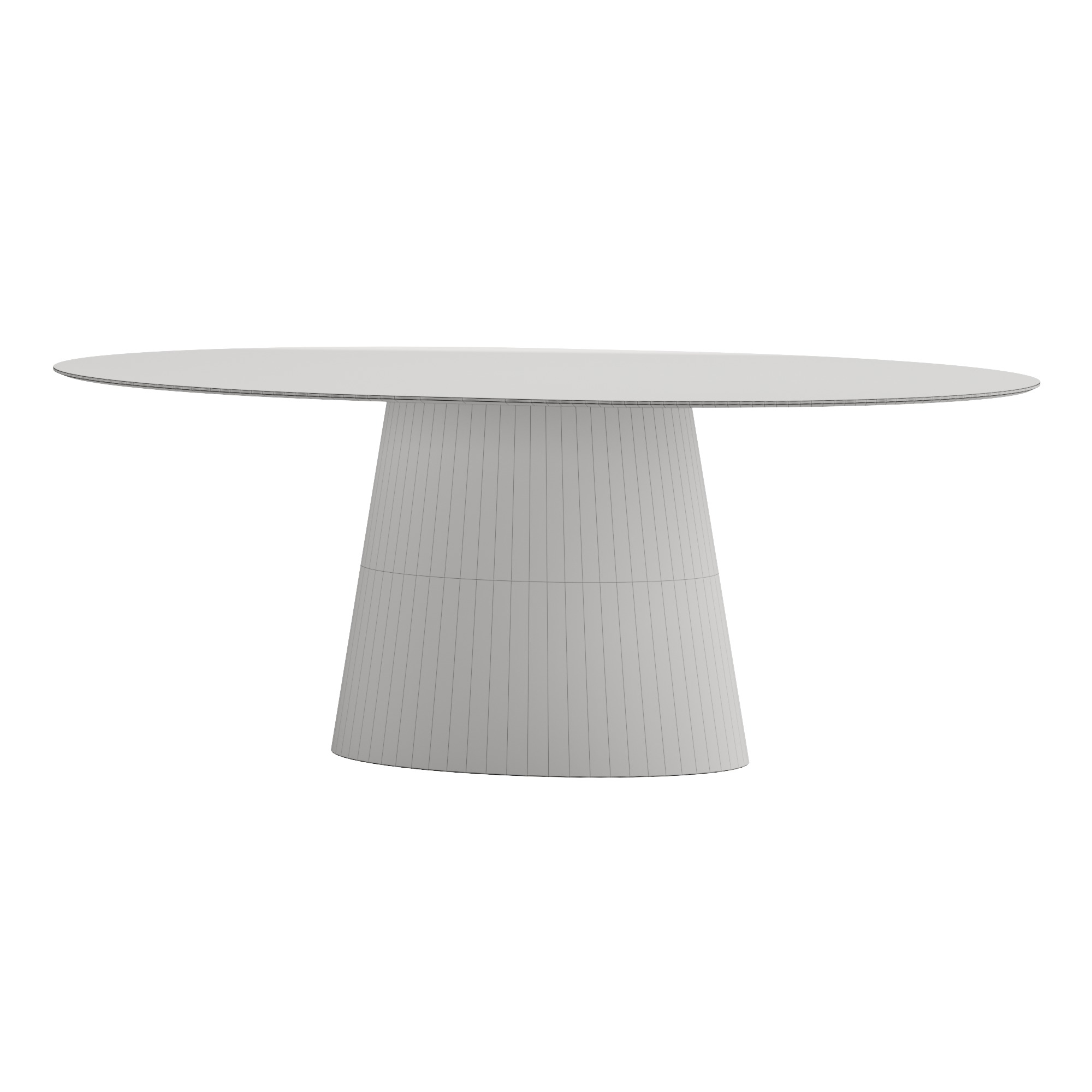 Beth Oval Dining Table 3D model_3