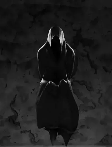 Mysterious Empty Robe Low-poly 3D model