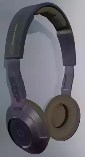 Low-Polly Old Wireless Headphones