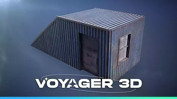 Corrugated Iron Rooftop Stairwell Exit