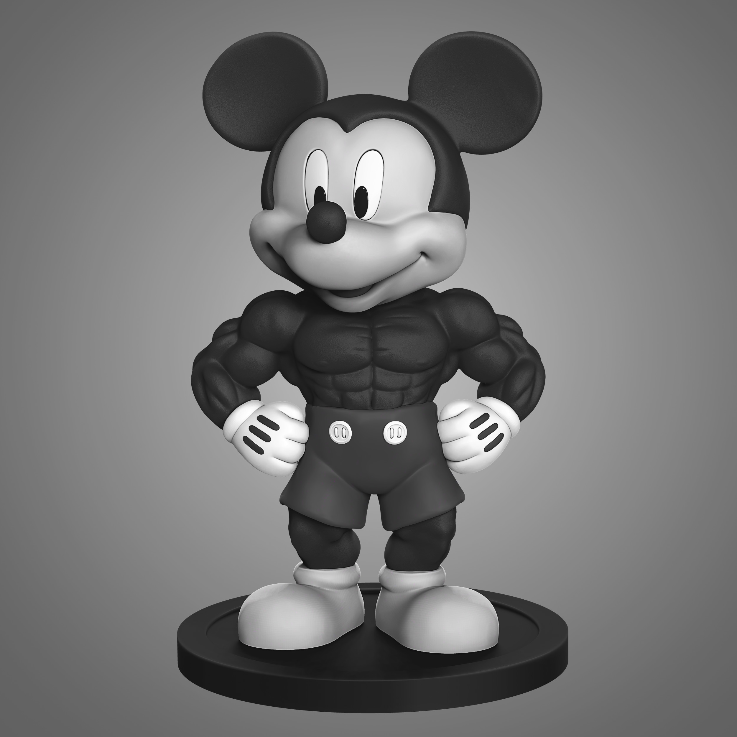 Mickey Big Mouse 3D print model_1