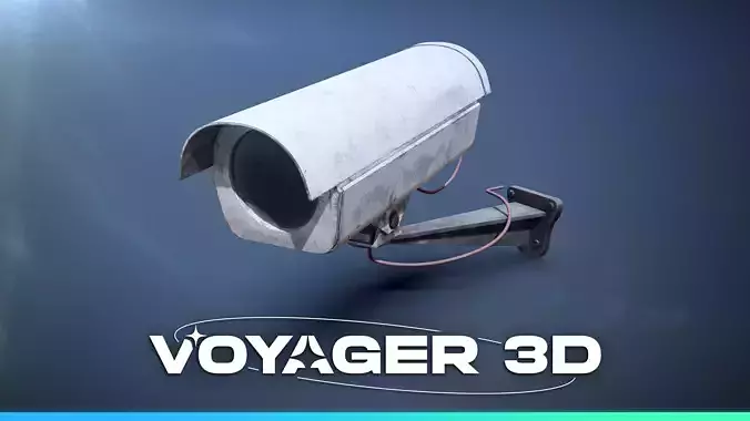 Security Camera Low-poly 3D model