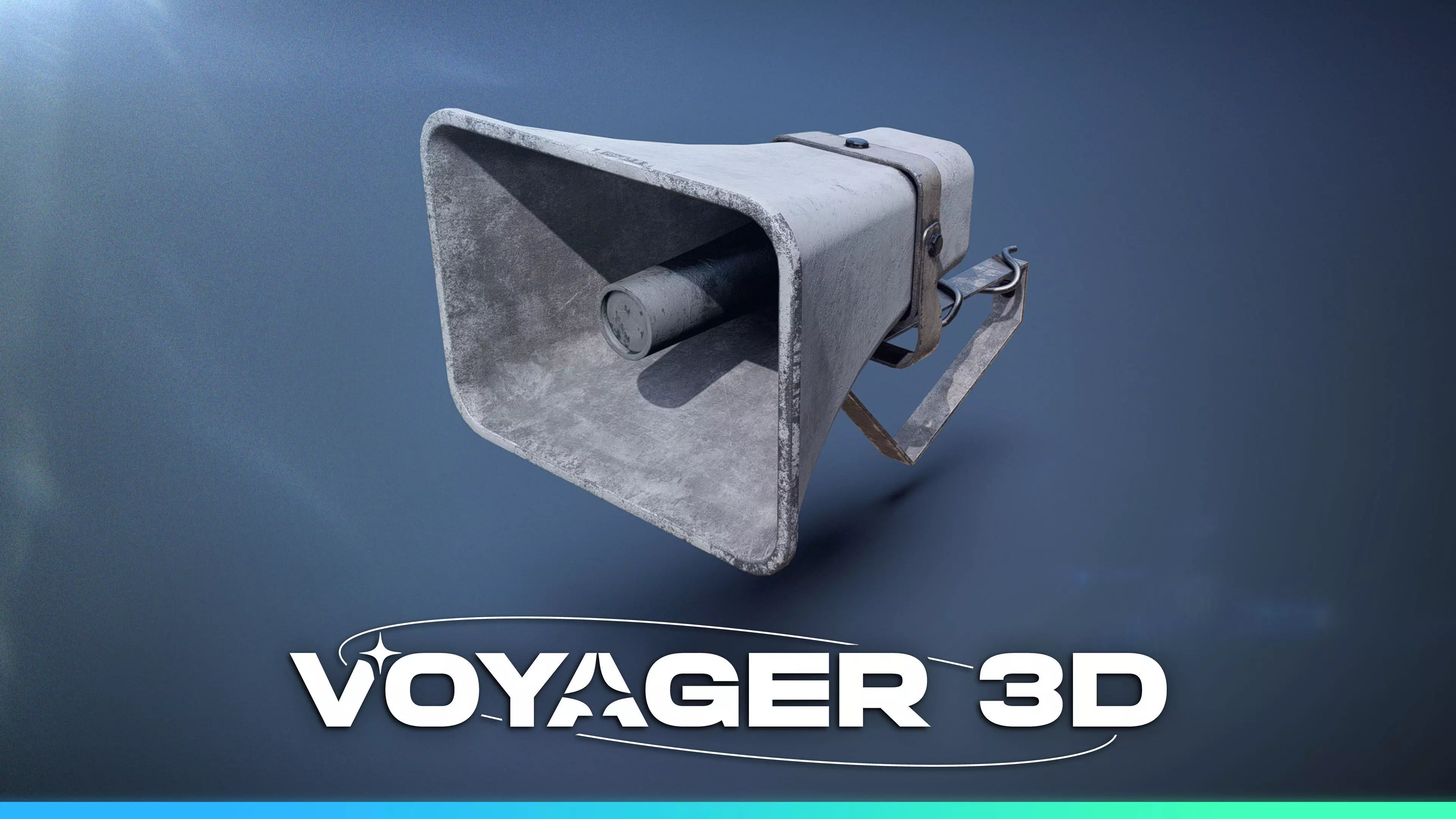 Wall Mounted Speaker Low-poly 3D model