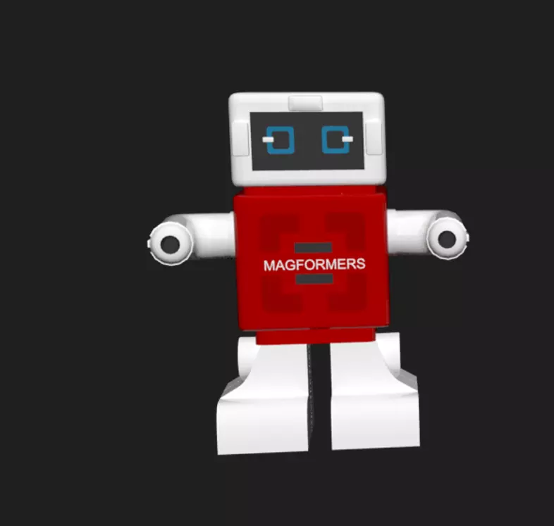 A Robot Free low-poly 3D model