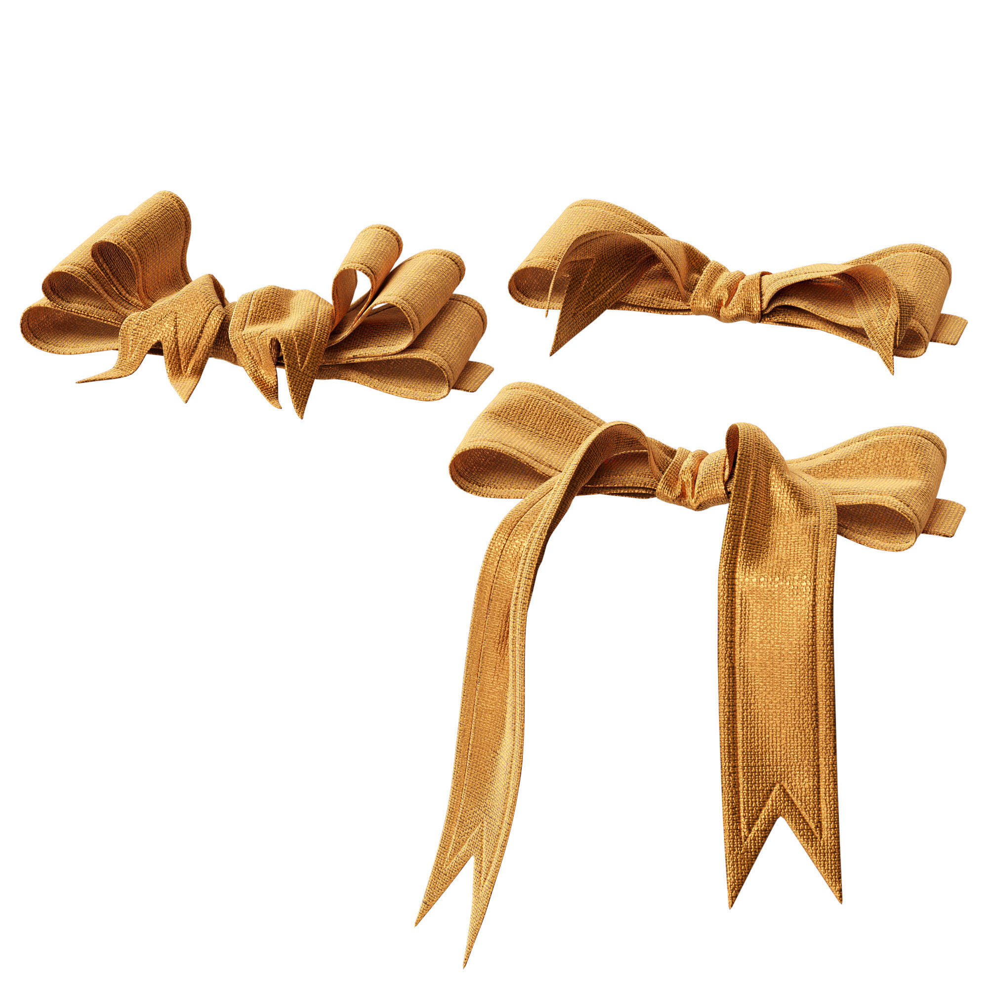 Festive bows 3D model_3