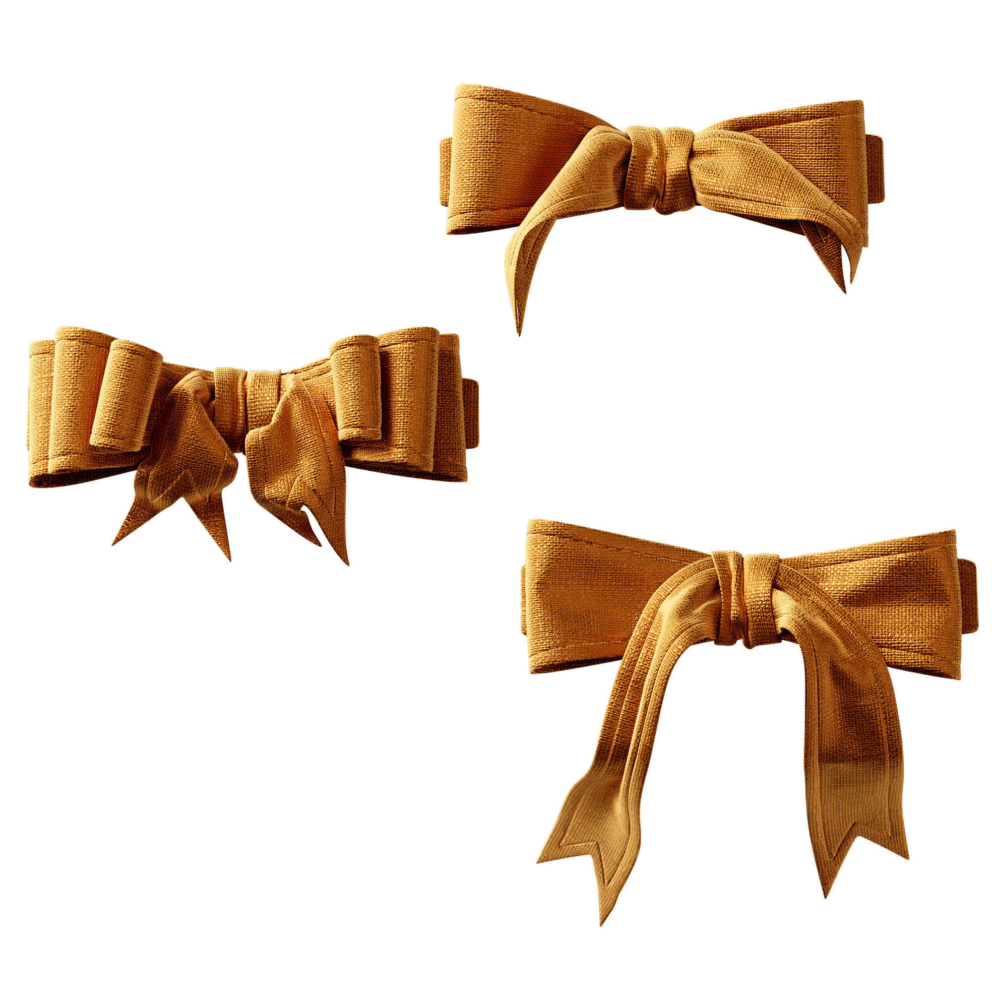 Festive bows 3D model_2
