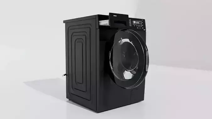 Samsung eco bubble laundry machine 3D model