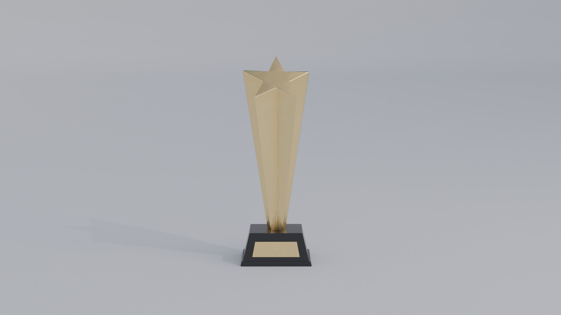Star Trophy Low-poly 3D model_2