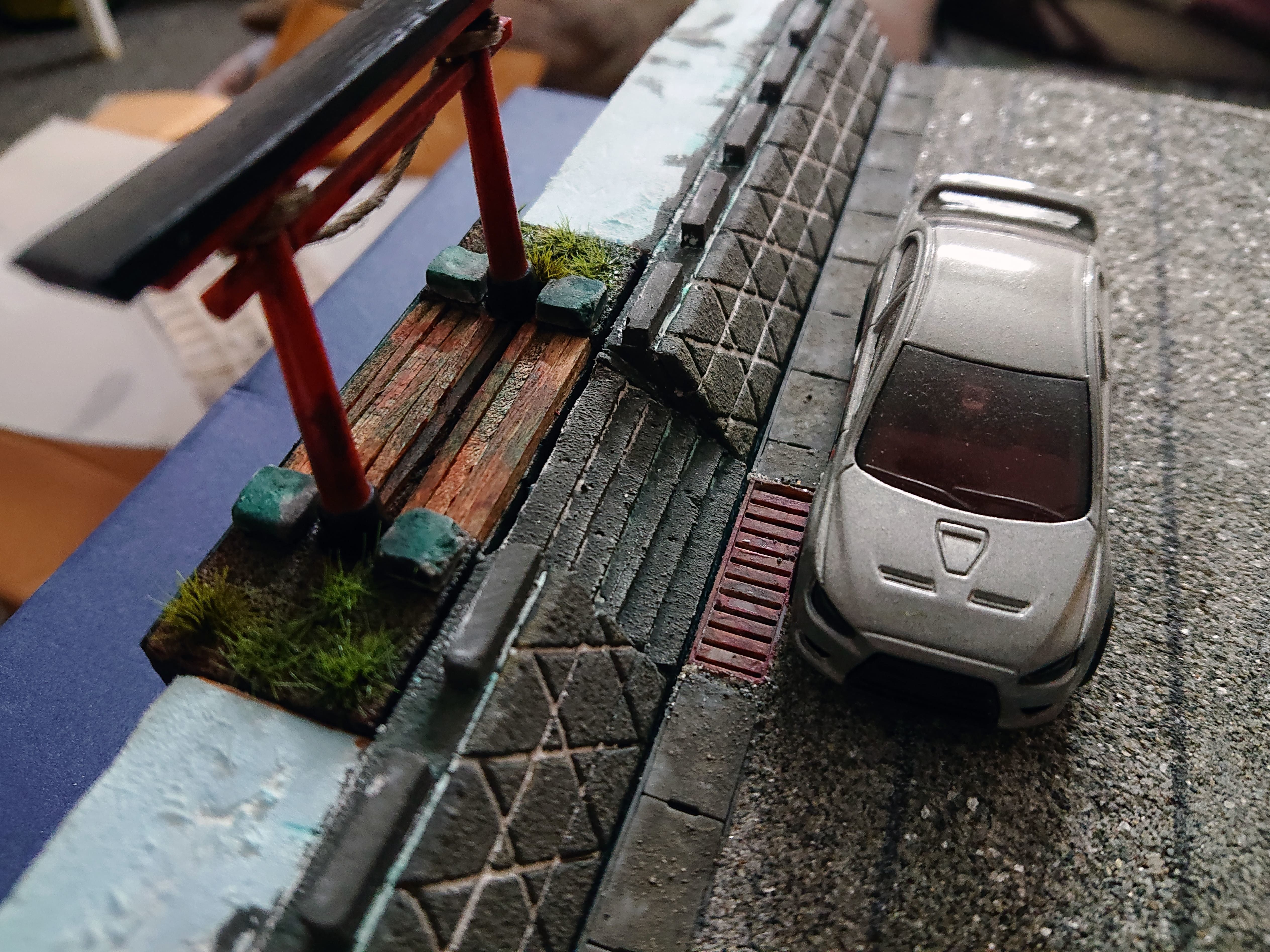 1-64 Scale Japanese Torii Gate For Dioramas 3D print model_3