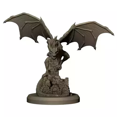 Rafhnir the ancient dragon 3D print model