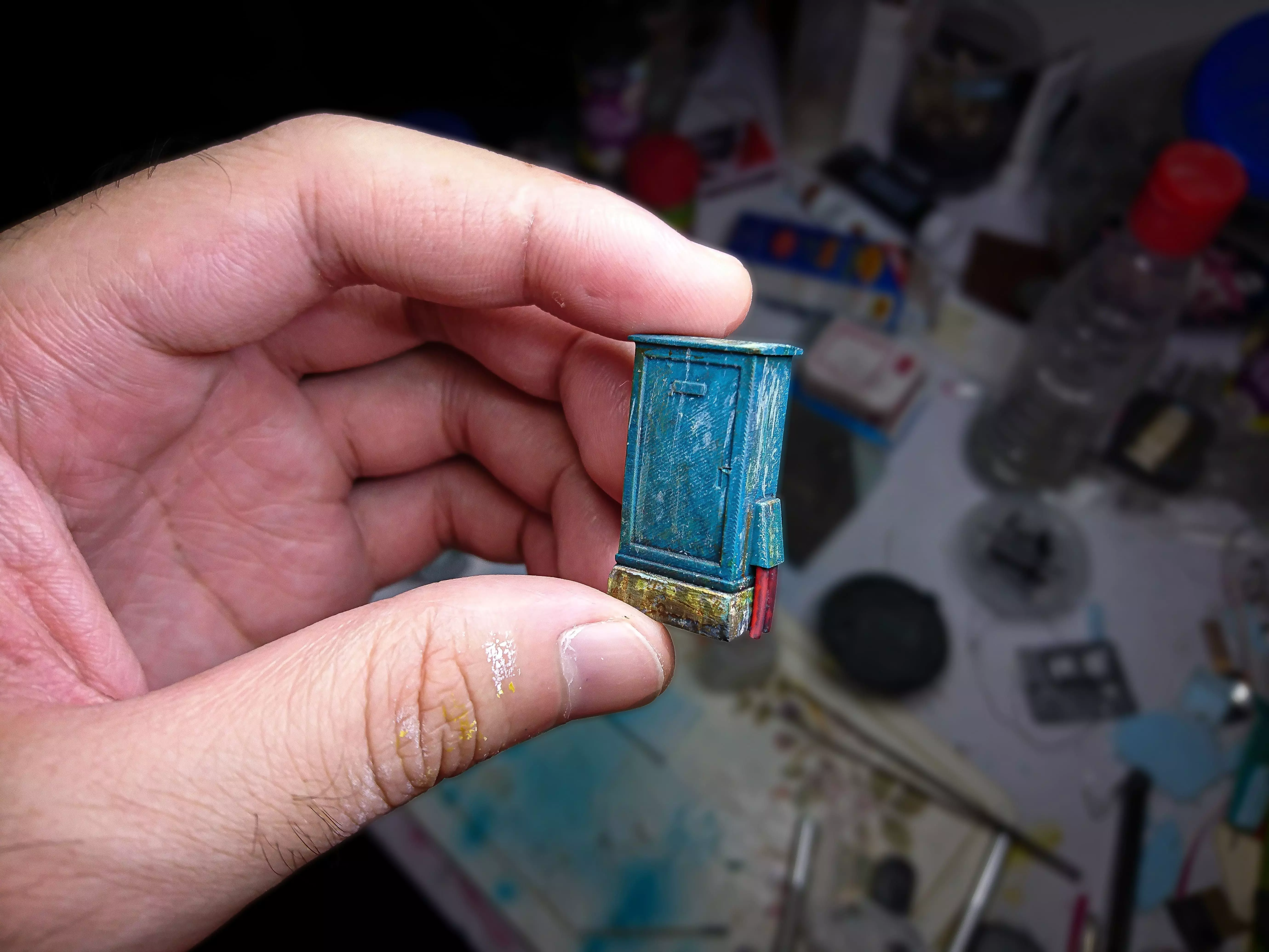 1-64 Scale Roadside Electrical box For Dioramas 3D print model_0