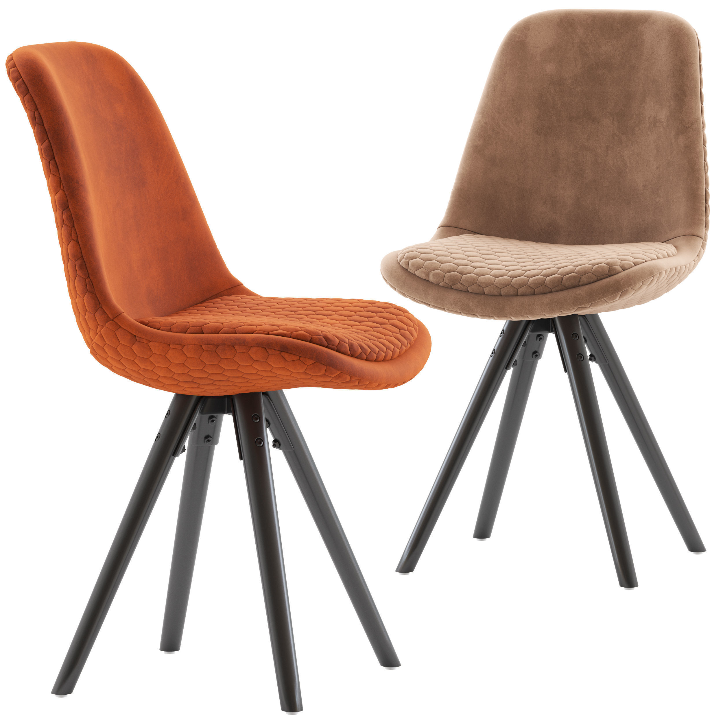 Linea Furniture Flow Dinning Chair 3D model_1