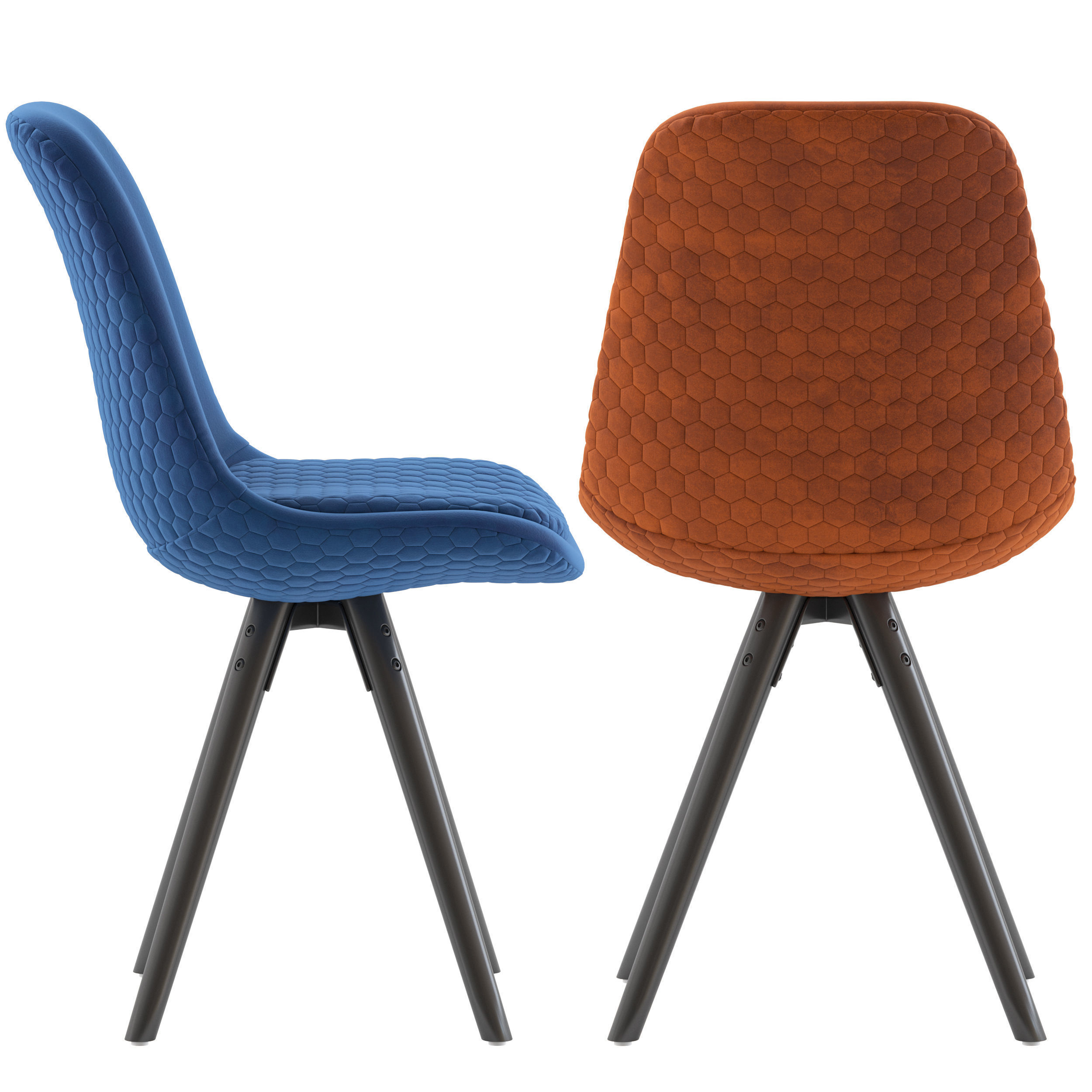 Linea Furniture Flow Dinning Chair 3D model_3