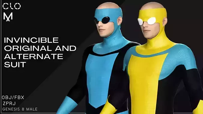 Invincible Original and Alternate Suit  3D model