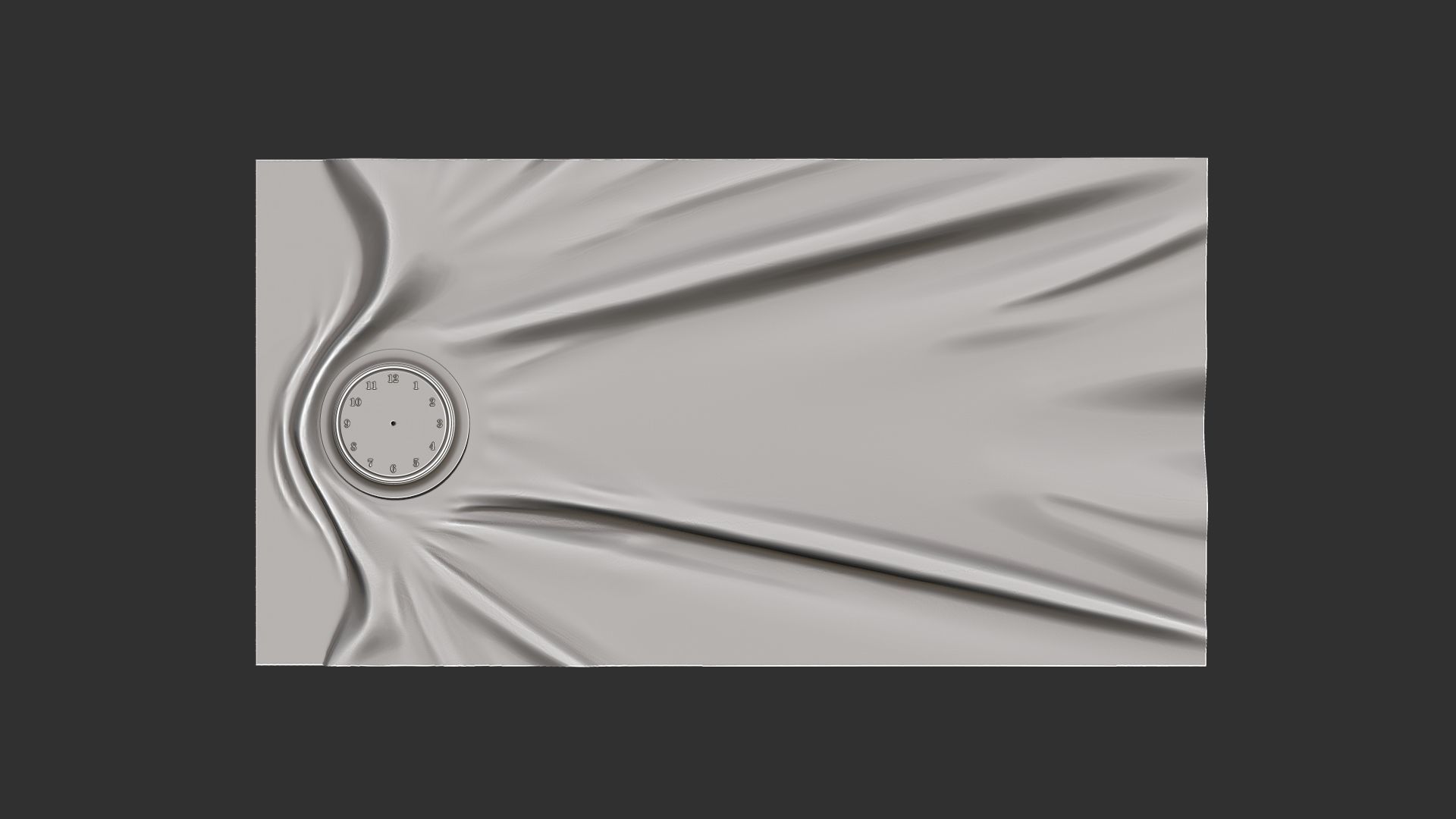 Wavy Wall Art Panel for cnc carving 3D print model_5