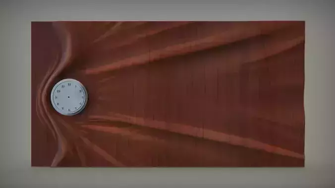 Wavy Wall Art Panel for cnc carving 3D print model