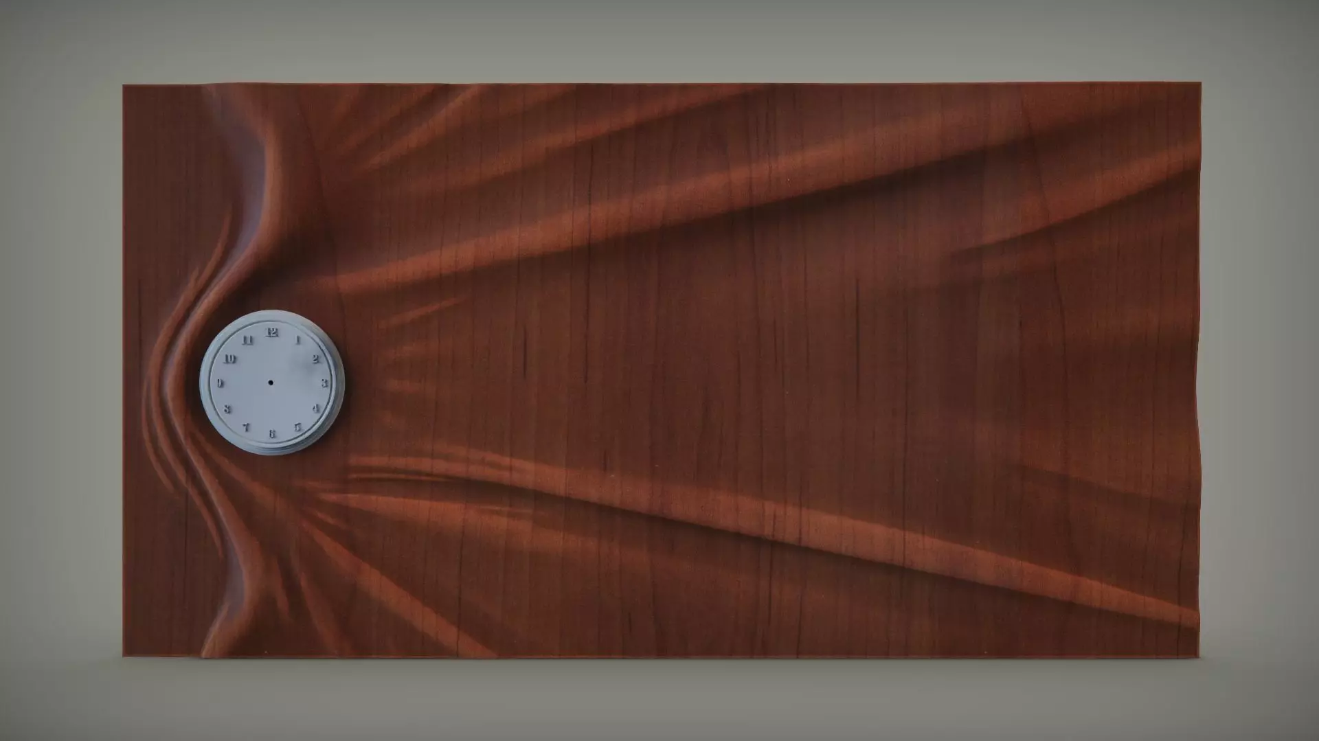 Wavy Wall Art Panel for cnc carving 3D print model_0