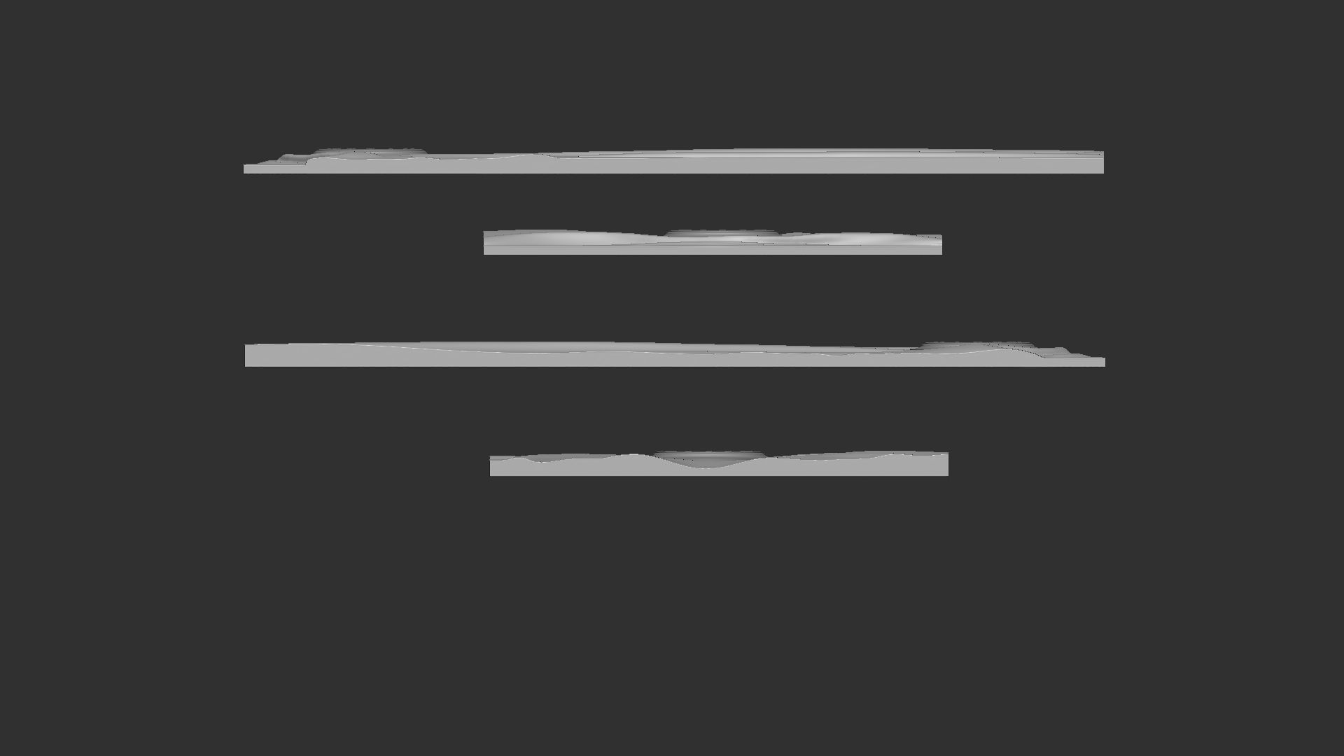 Wavy Wall Art Panel for cnc carving 3D print model_11