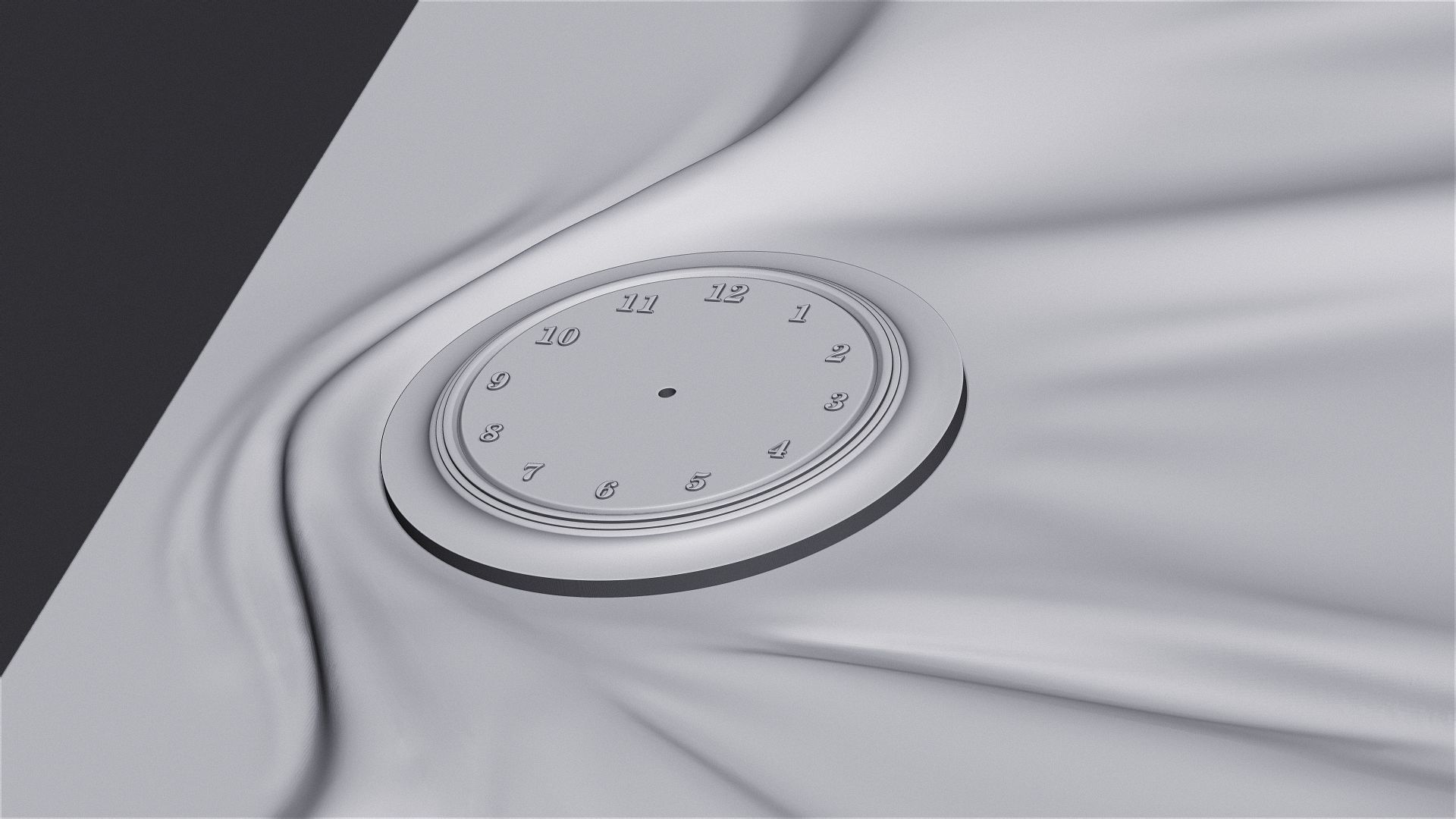 Wavy Wall Art Panel for cnc carving 3D print model_12