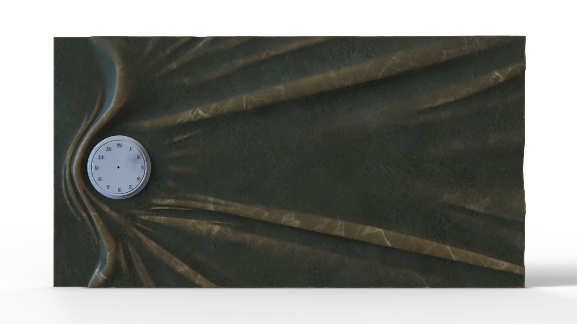 Wavy Wall Art Panel for cnc carving 3D print model_13