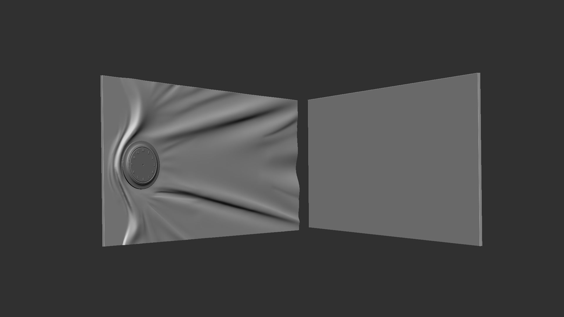 Wavy Wall Art Panel for cnc carving 3D print model_10