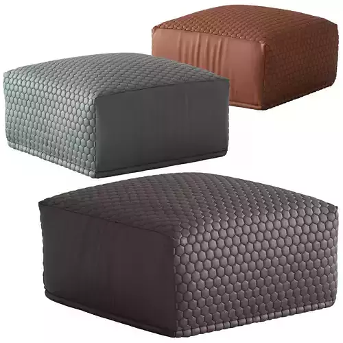 Linea Furniture Square Tahila Pouffe