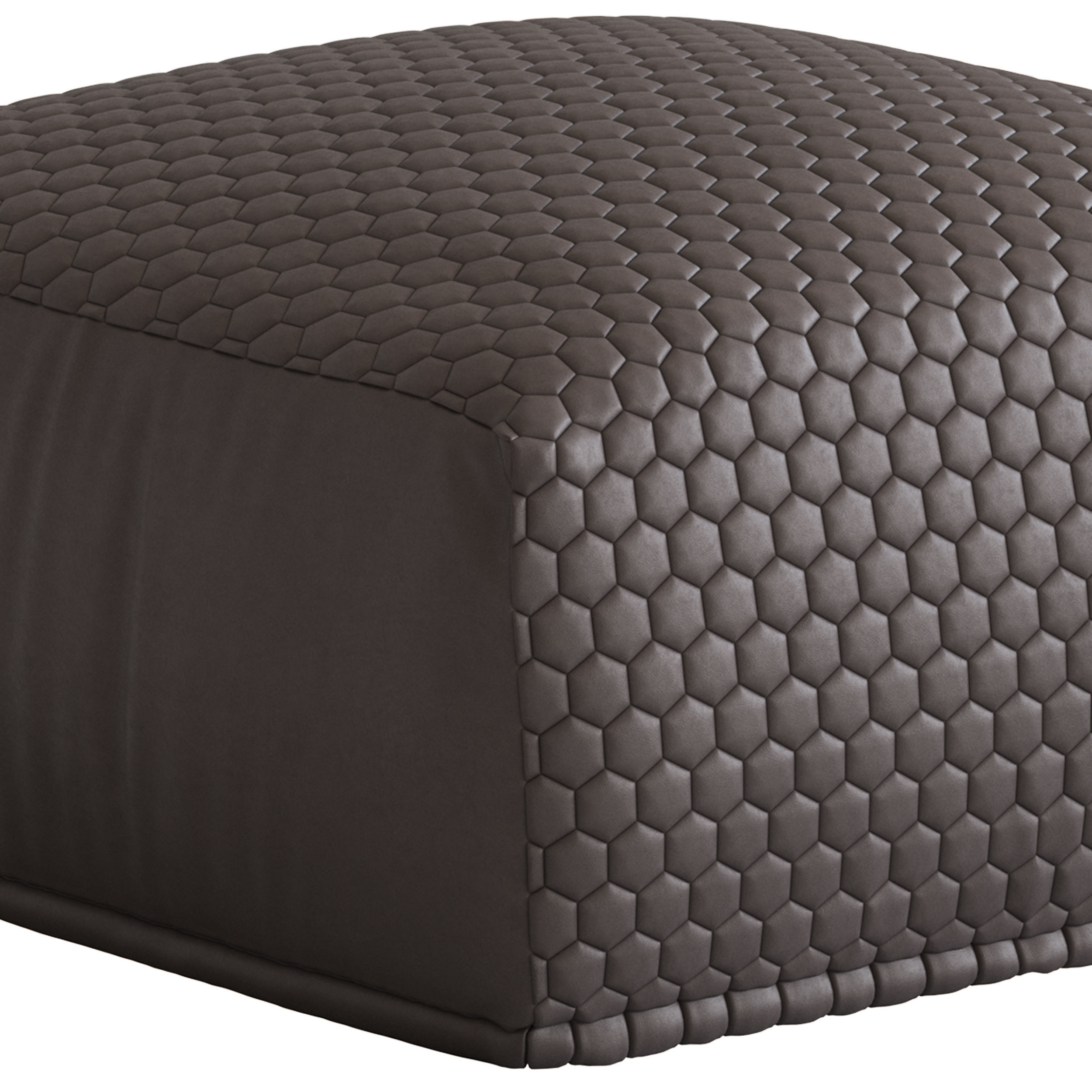 Linea Furniture Square Tahila Pouffe 3D model_4