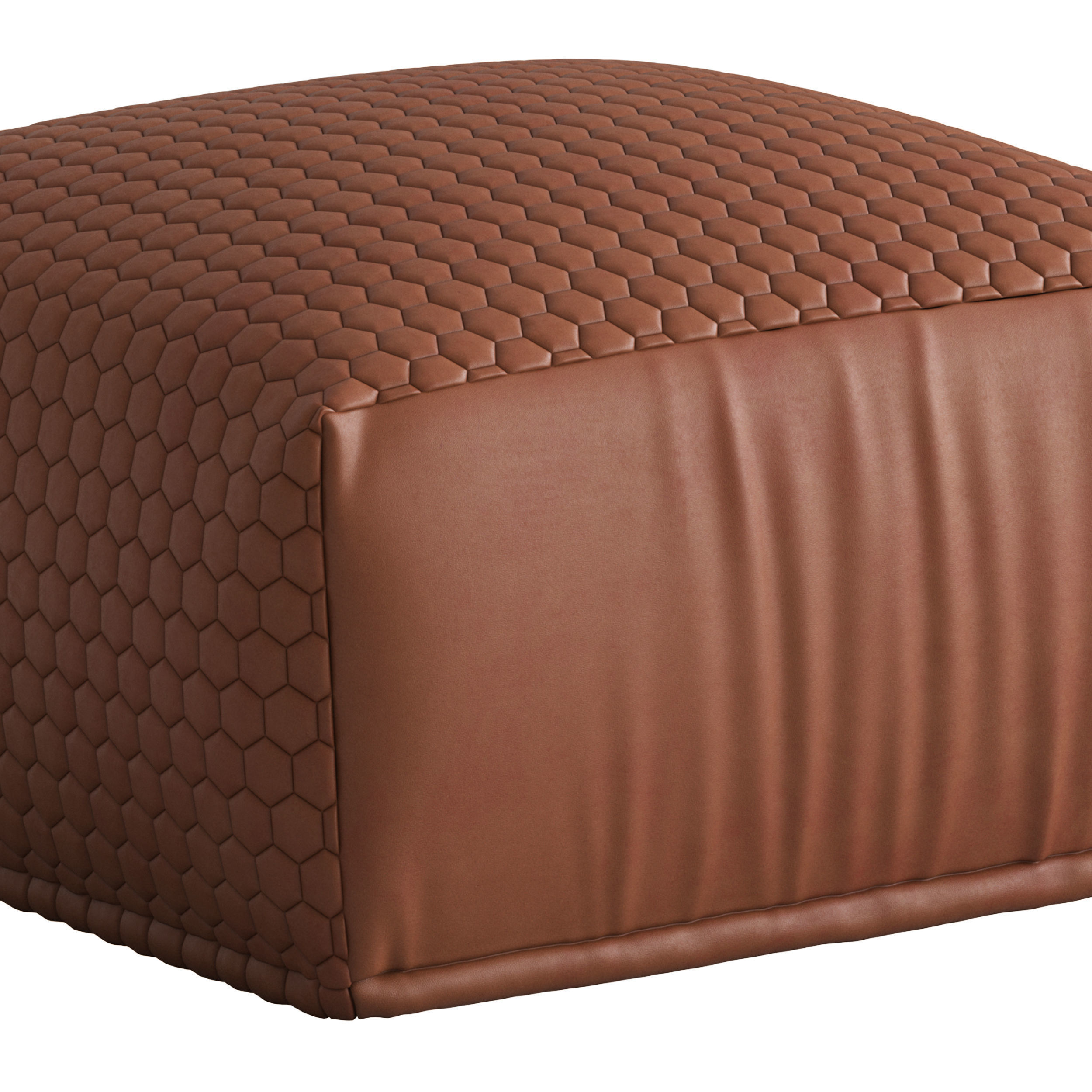 Linea Furniture Square Tahila Pouffe 3D model_2