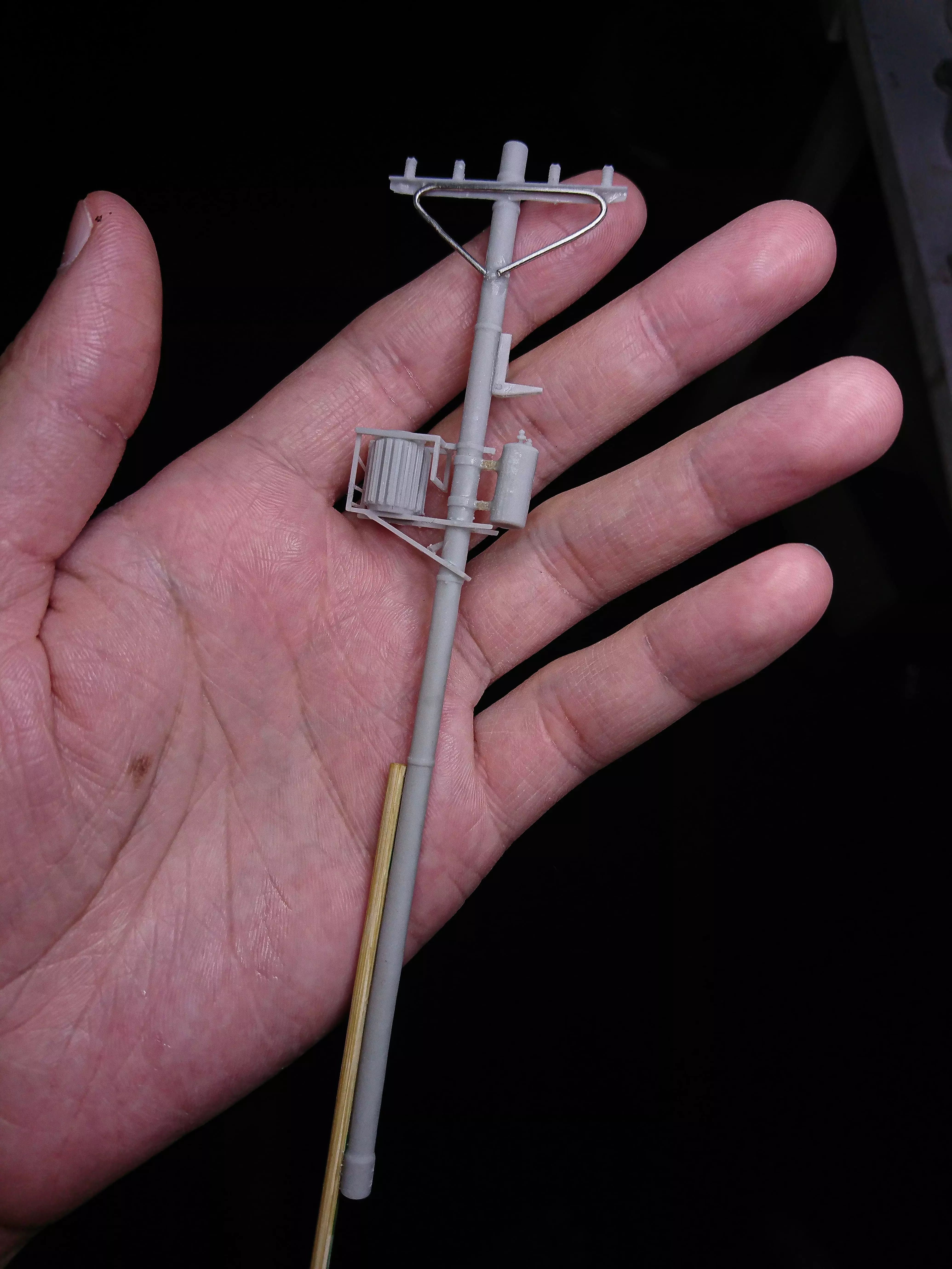 1-64 scale electric pole For Dioramas 3D print model_0