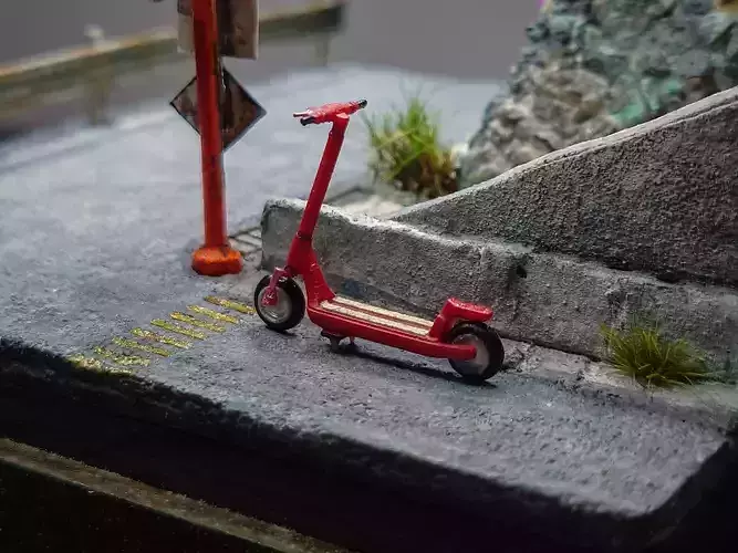 1-64 Scale EV kick scooter