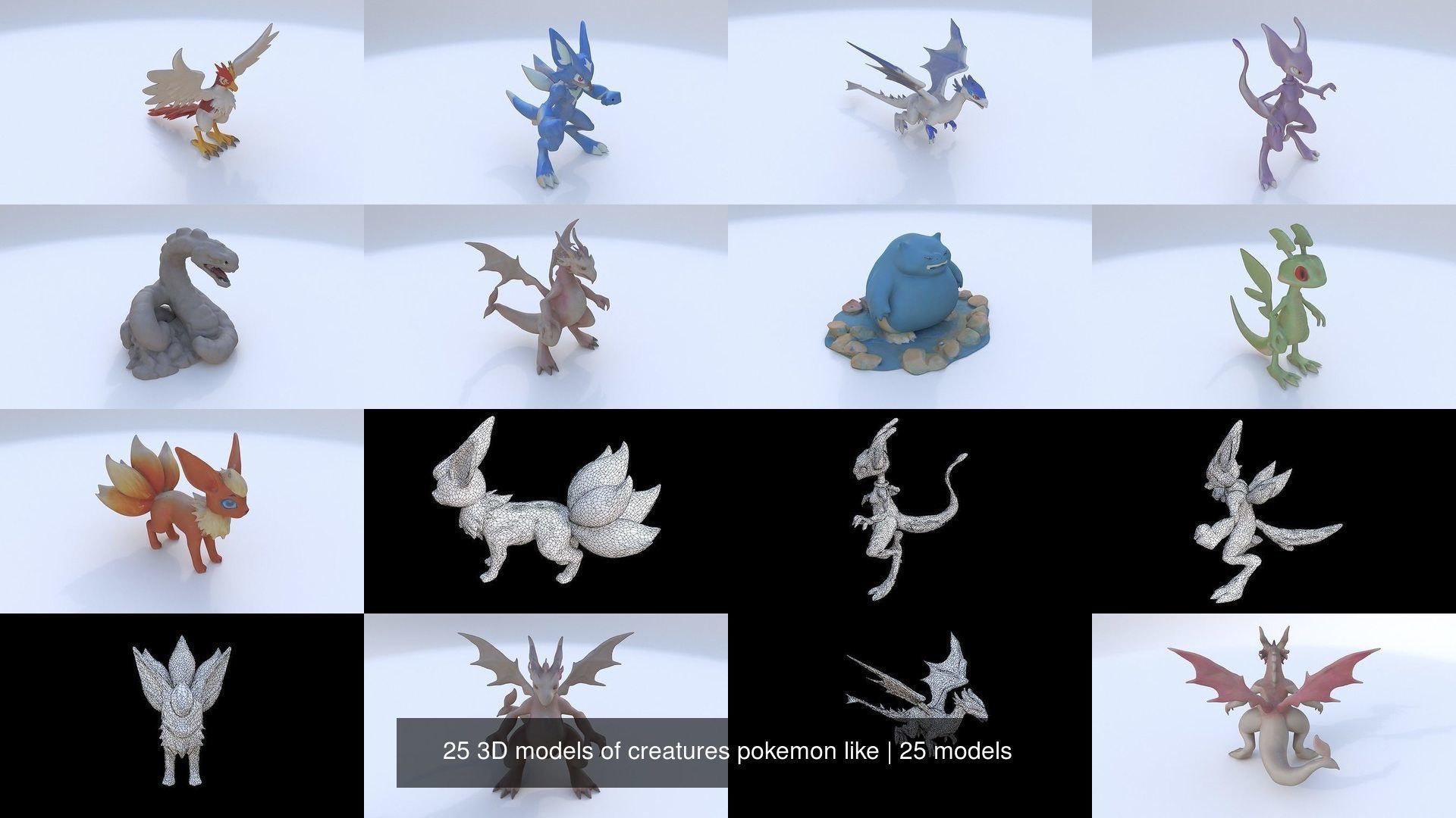 25 3D models of creatures pokemon like 3D Model Collection_2