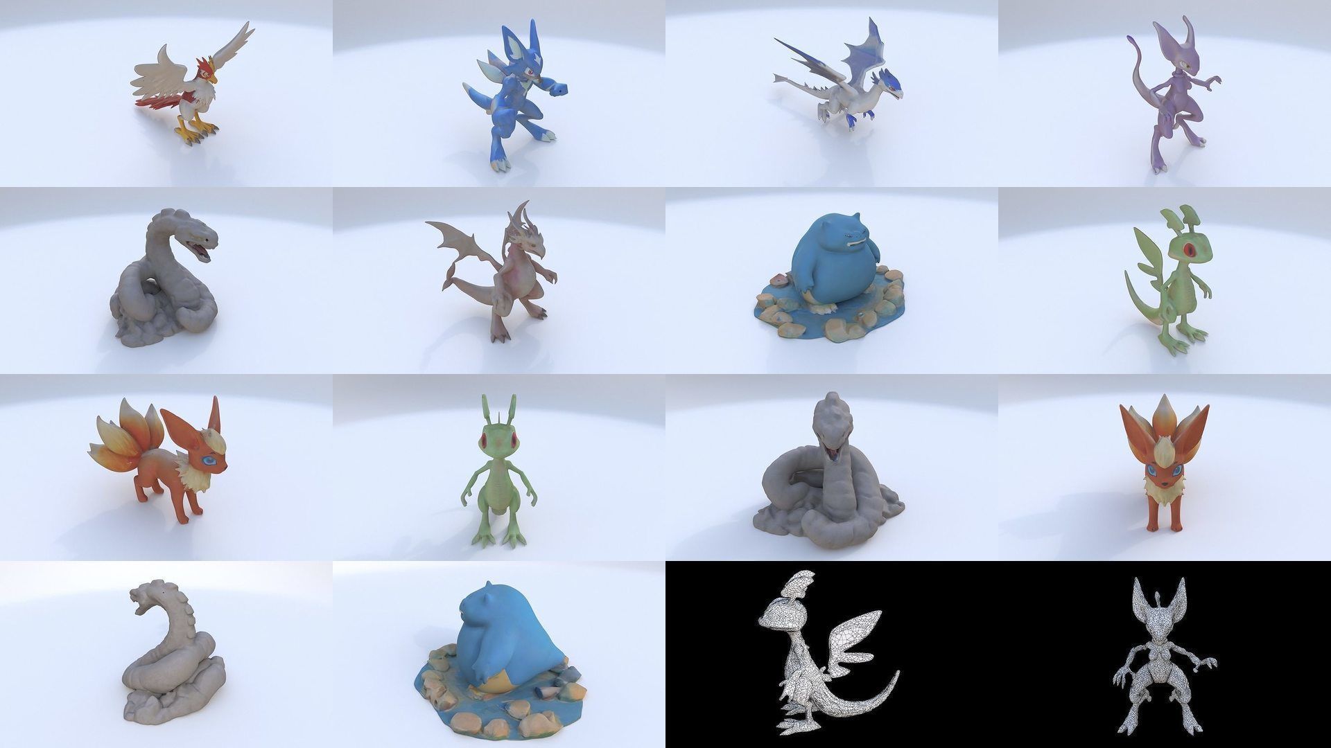 25 3D models of creatures pokemon like 3D Model Collection_1