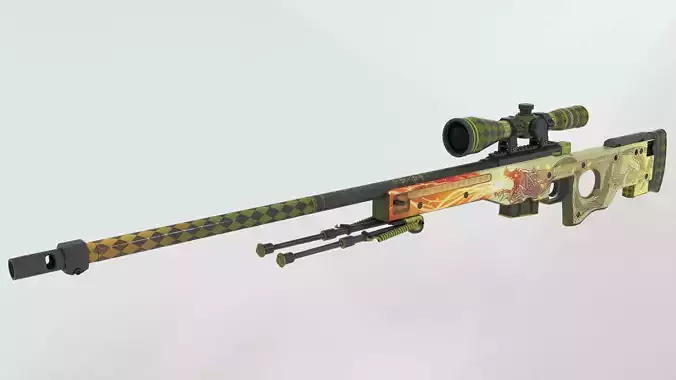 AWP Dragon lore 3D model