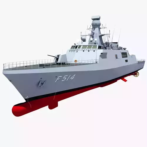 TCG KINALIADA - Turkish Milgem Class Corvette 3D model