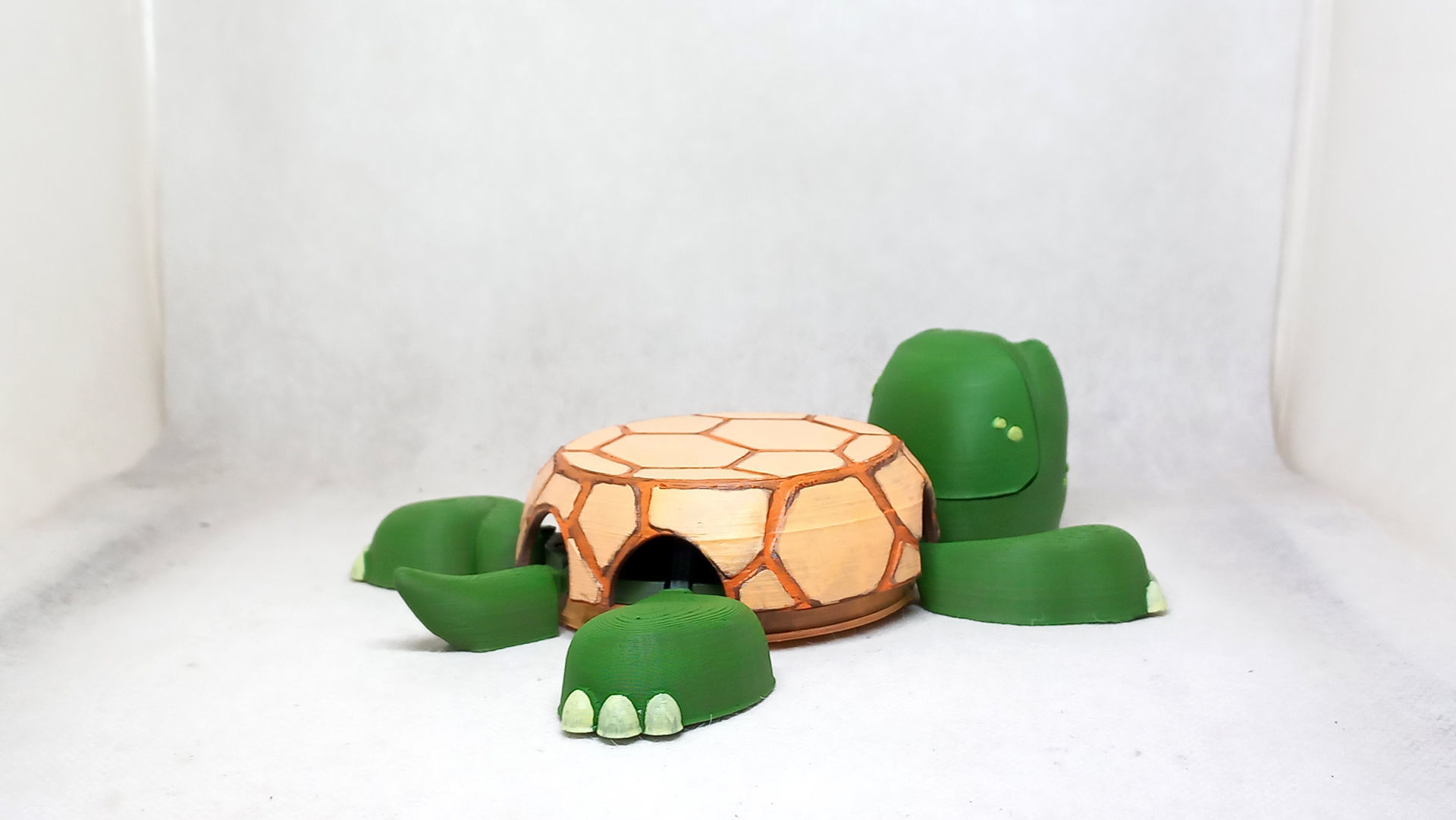 Turtle cup holder No Supports needed 3D print model_7