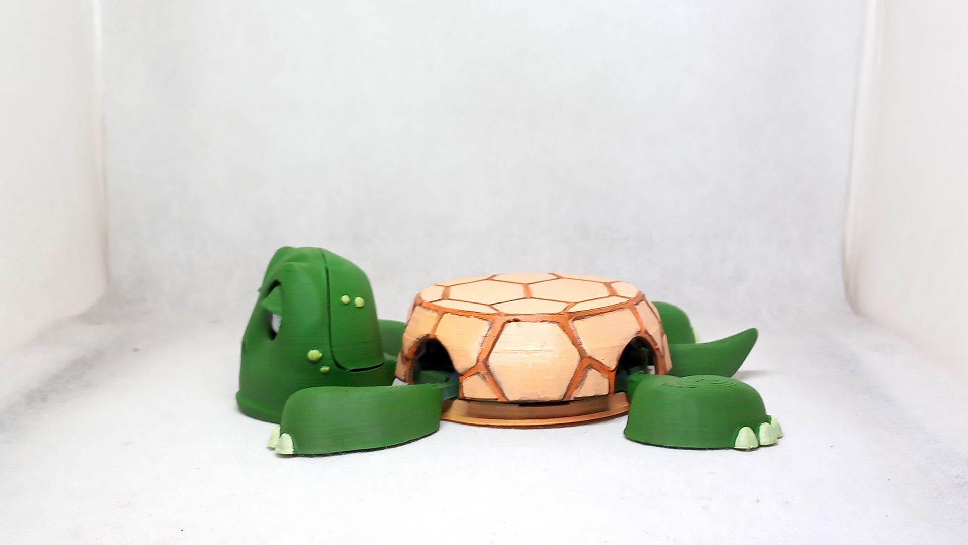 Turtle cup holder No Supports needed 3D print model_4