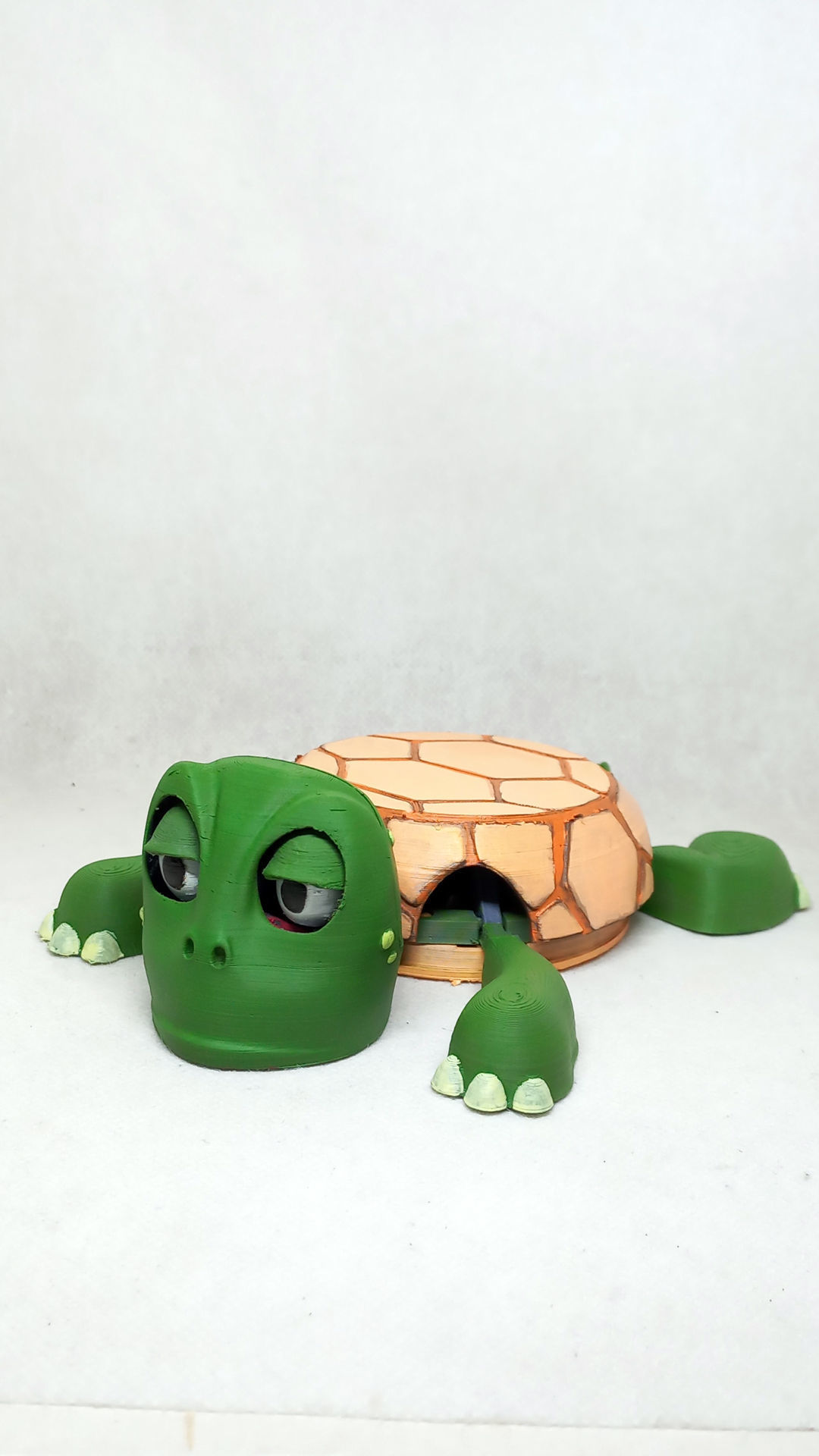 Turtle cup holder No Supports needed 3D print model_2