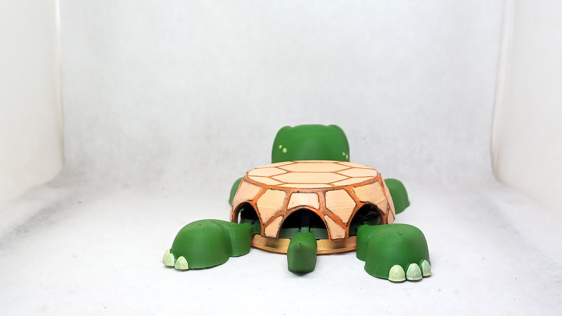 Turtle cup holder No Supports needed 3D print model_6