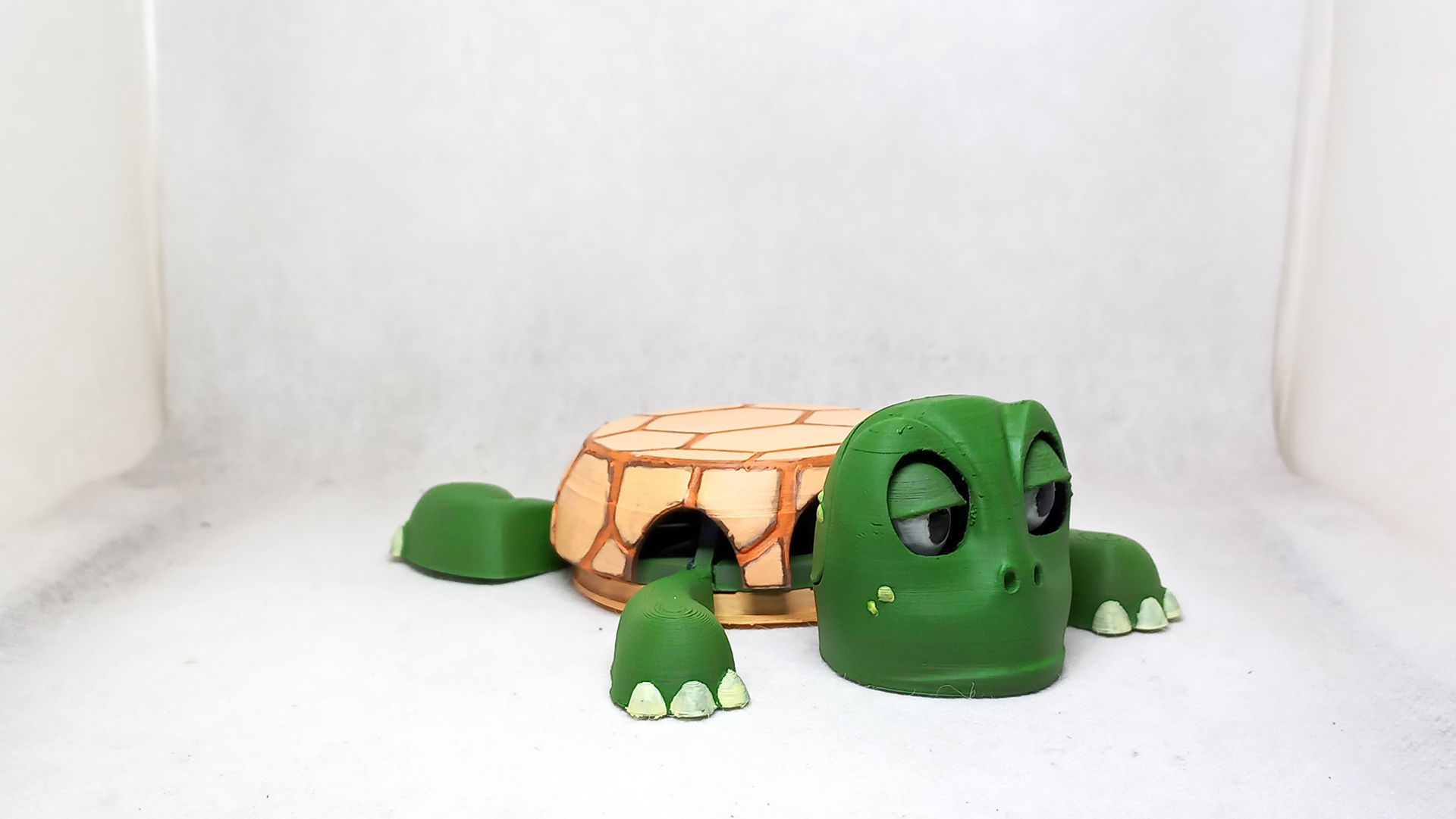 Turtle cup holder No Supports needed 3D print model_9