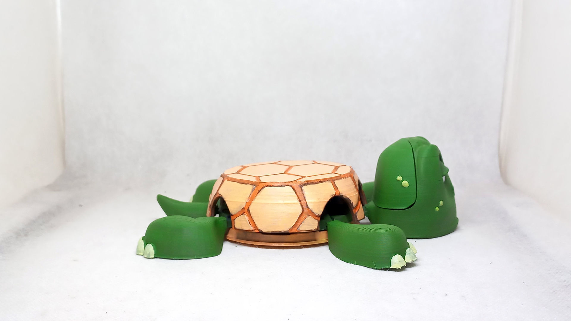 Turtle cup holder No Supports needed 3D print model_8