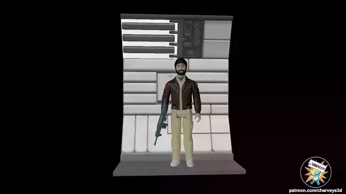 Alien Nostromo Corridor Diorama For 4 and 7 Inch Action Figures 3D print model