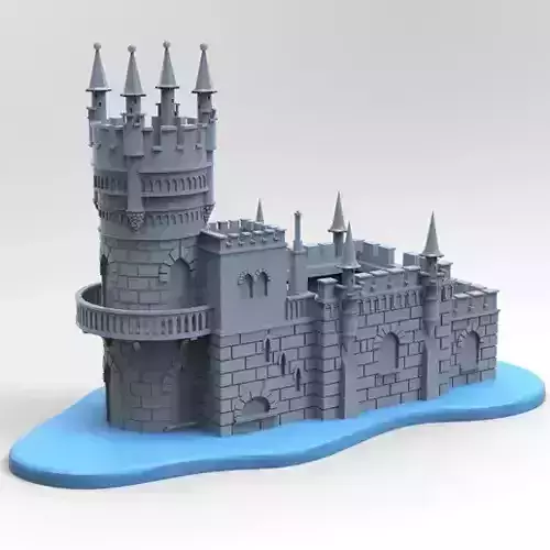 Swallows Nest Castle  3D Printable Model 3D print model