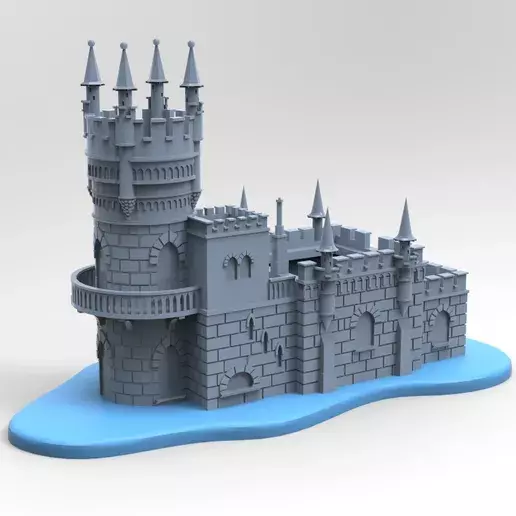 Swallows Nest Castle 3D Printable Model 3D print model