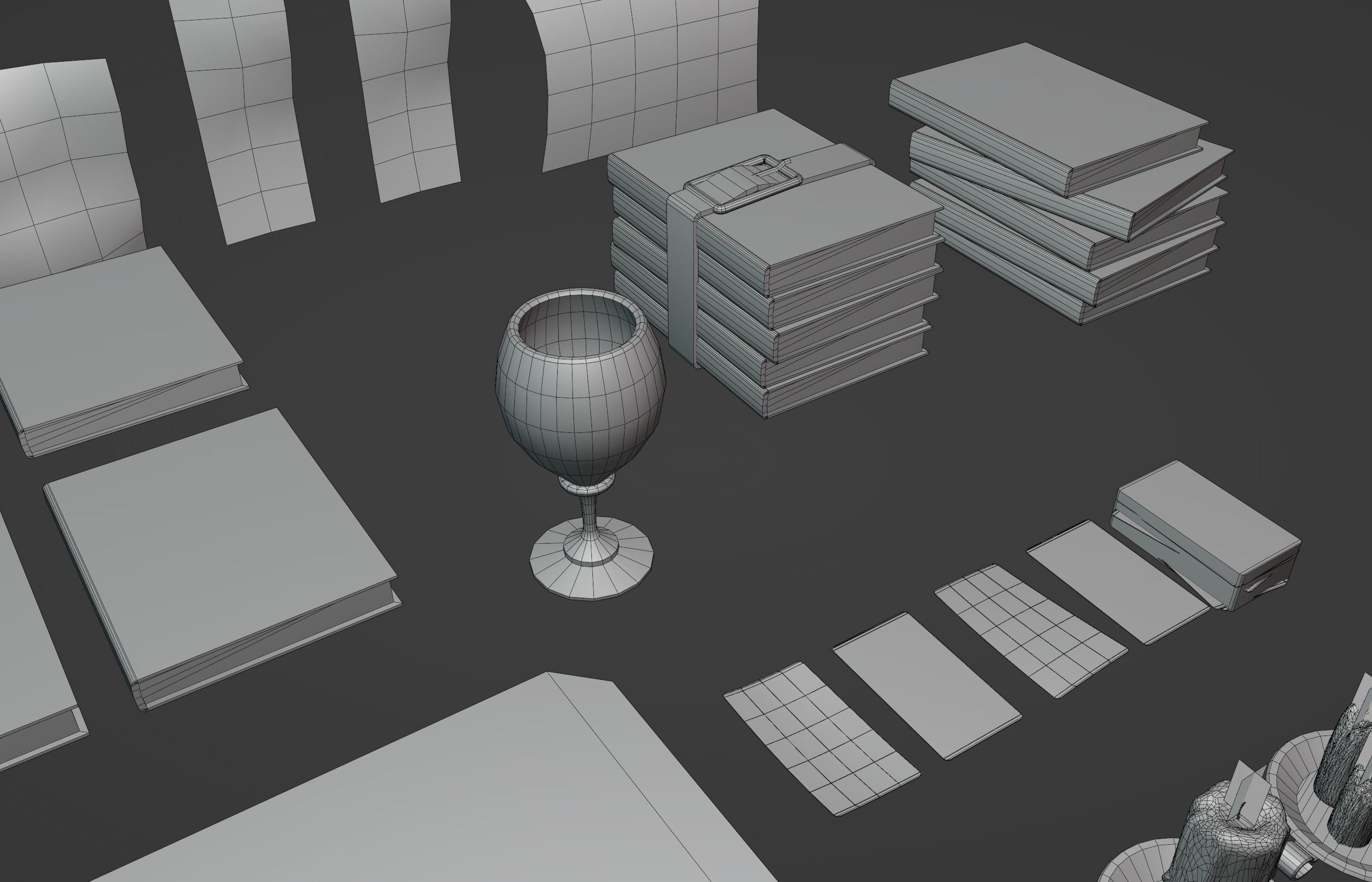 Old Magic and Occult Books Free low-poly 3D model_9