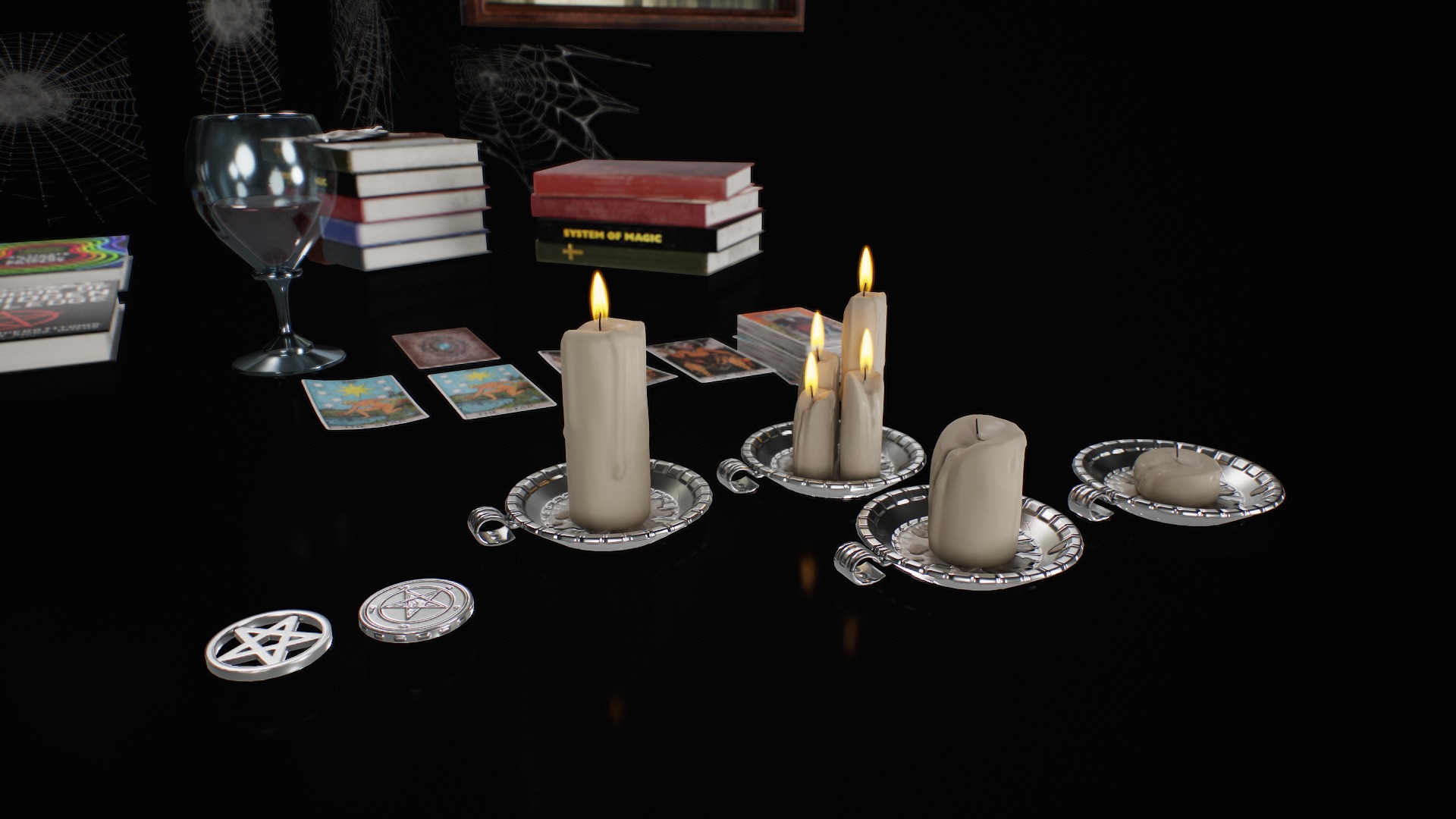 Old Magic and Occult Books Free low-poly 3D model_14