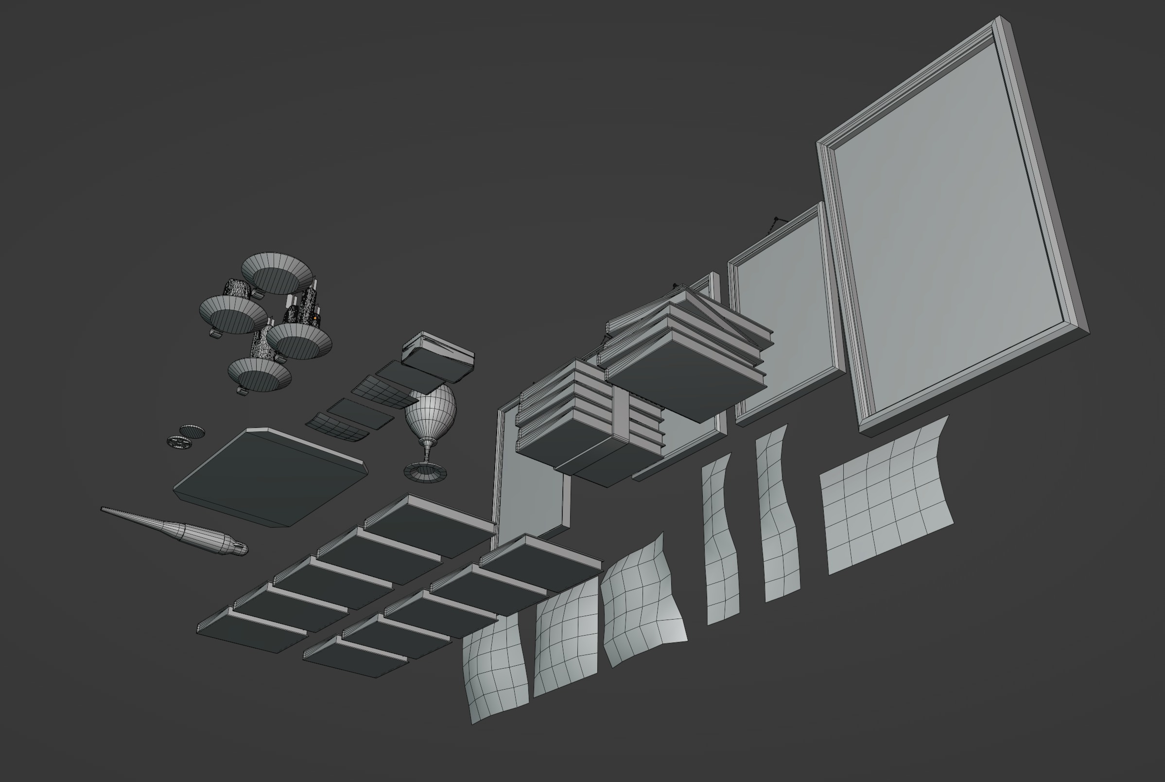 Old Magic and Occult Books Free low-poly 3D model_6