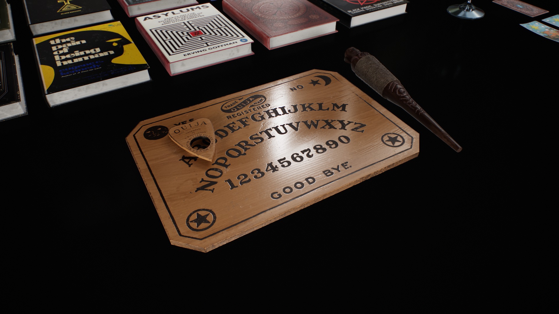 Old Magic and Occult Books Free low-poly 3D model_11